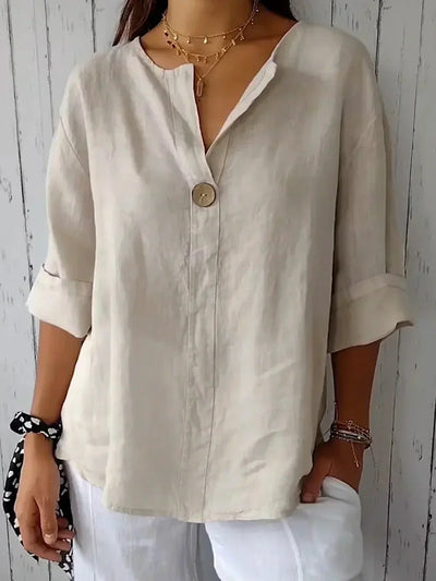 Luna - Casual V-Neck Blouse