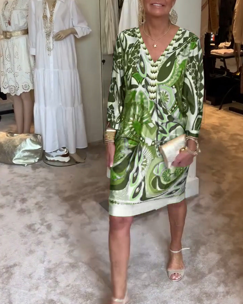 Moonie - Sunburst Printed Dress