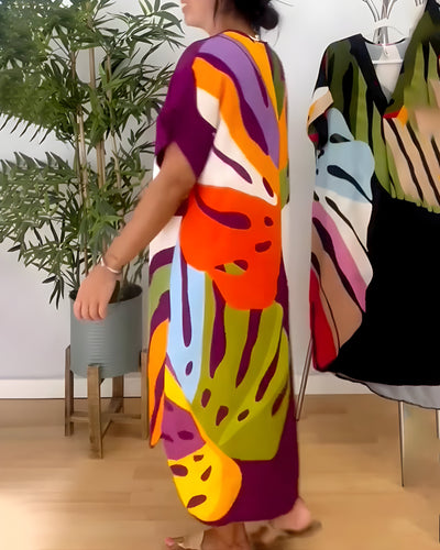 Rianna - Abstract Print Dress