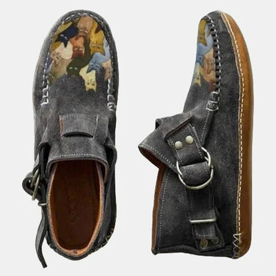 Nina | Casual Printed Ankle Boots