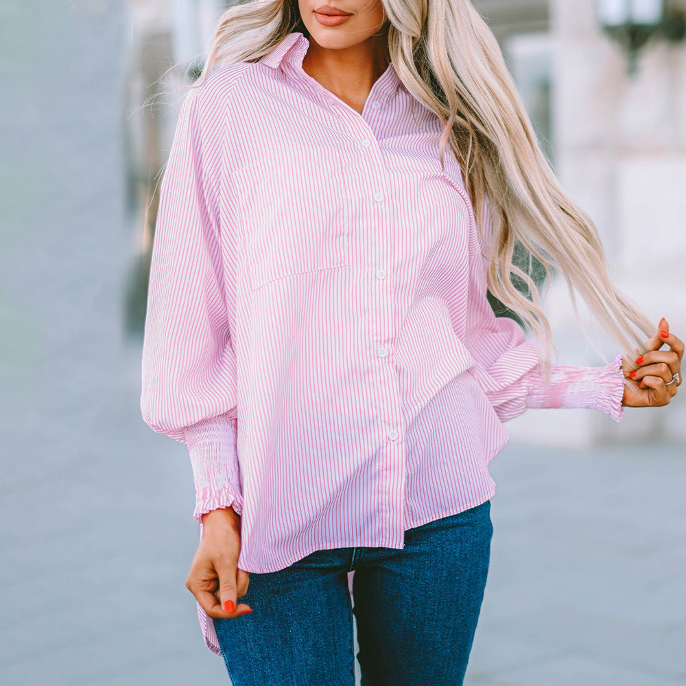 Quinlee - Stripe Relaxed Shirt