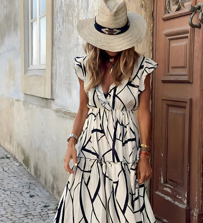 Jolly - Elegant Printed Dress