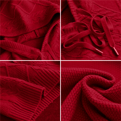 Leonie | Hooded Jacquard Sweater