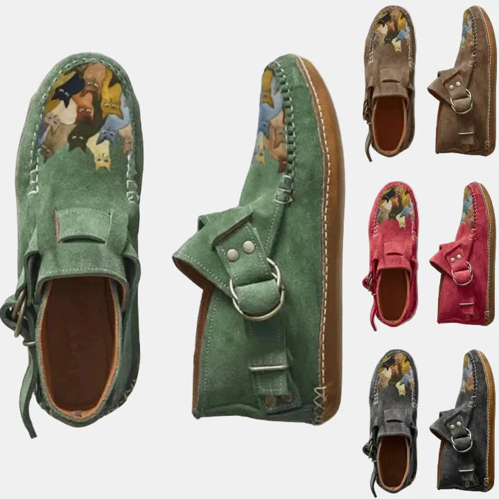 Nina | Casual Printed Ankle Boots