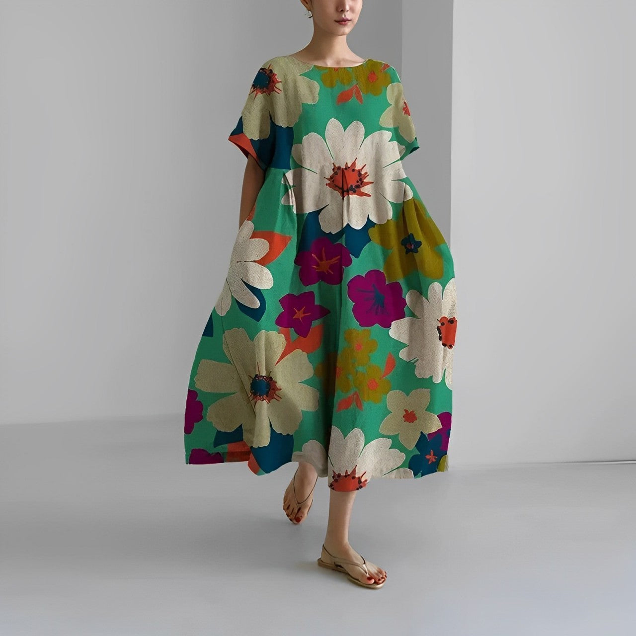 Floria - Vibrant Floral Dress