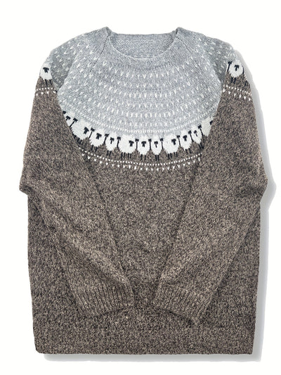 Nordic™ | Elegant Winter Sweater with Sheep Jacquard Pattern